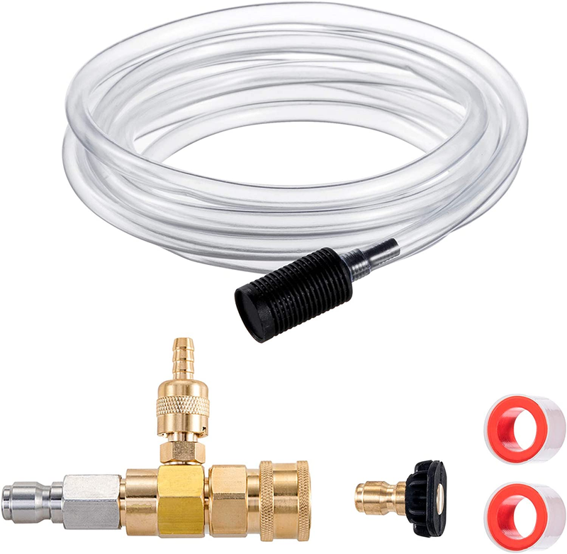 Downstream Injector for Pressure Washer, Power Washer Chemical Injector Kit, Soa