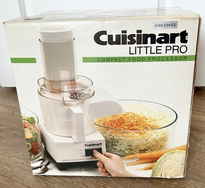 BRAND NEW Cuisinart Little Pro Compact Food Processor Rare Vintage