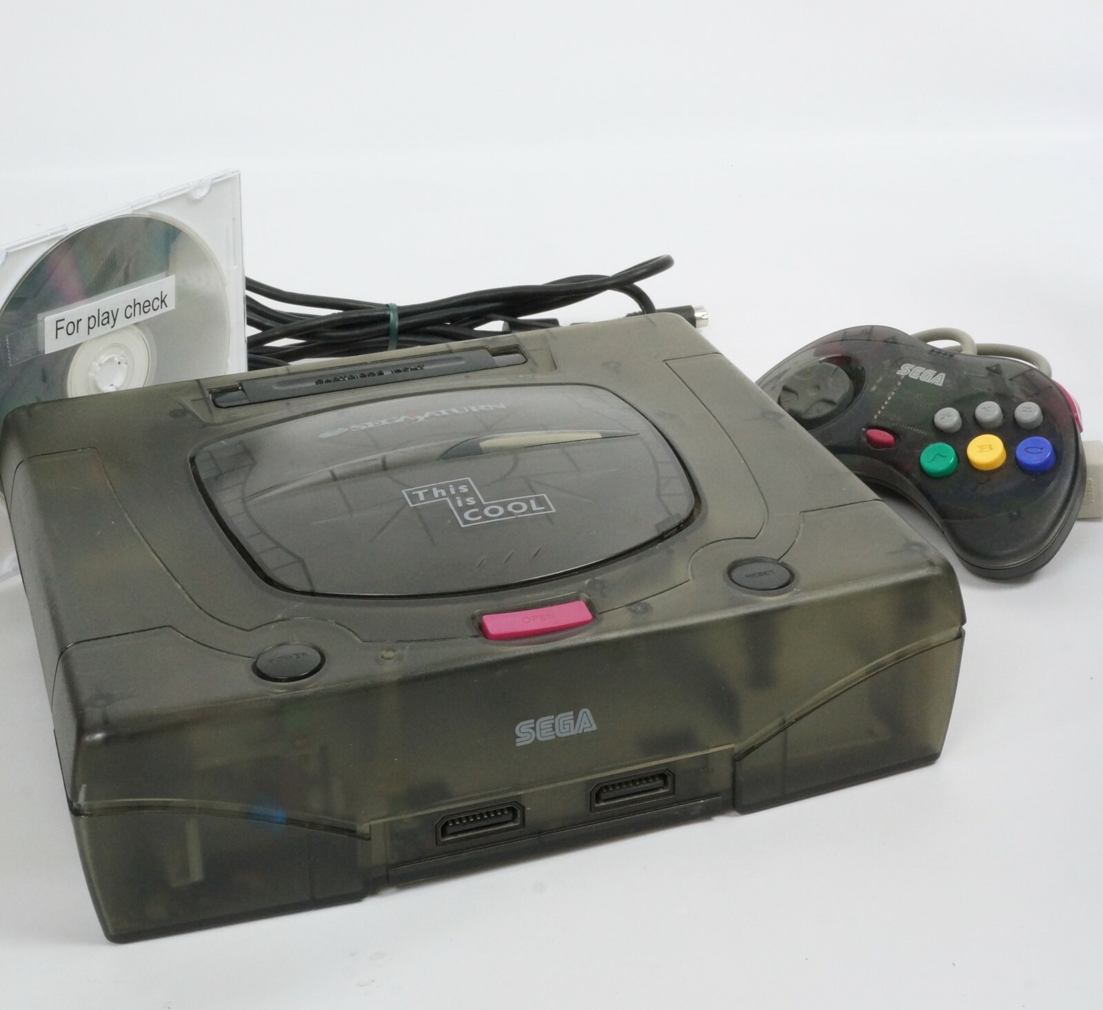 Sega Saturn Skeleton Console HST-3220 -NTSC-J CD- Tested