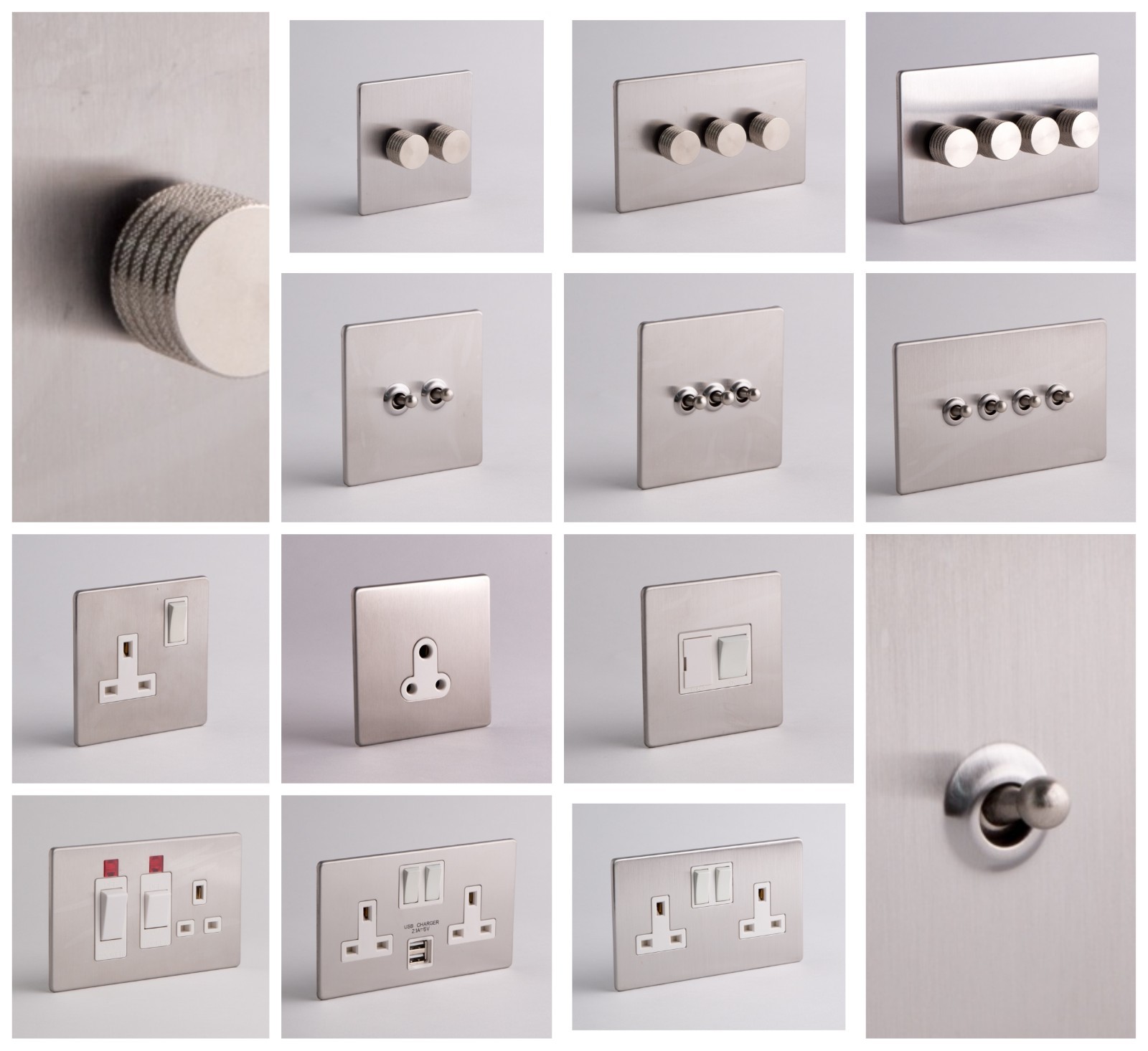 DESIGNER SOCKETS AND SWITCHES Silver eBay