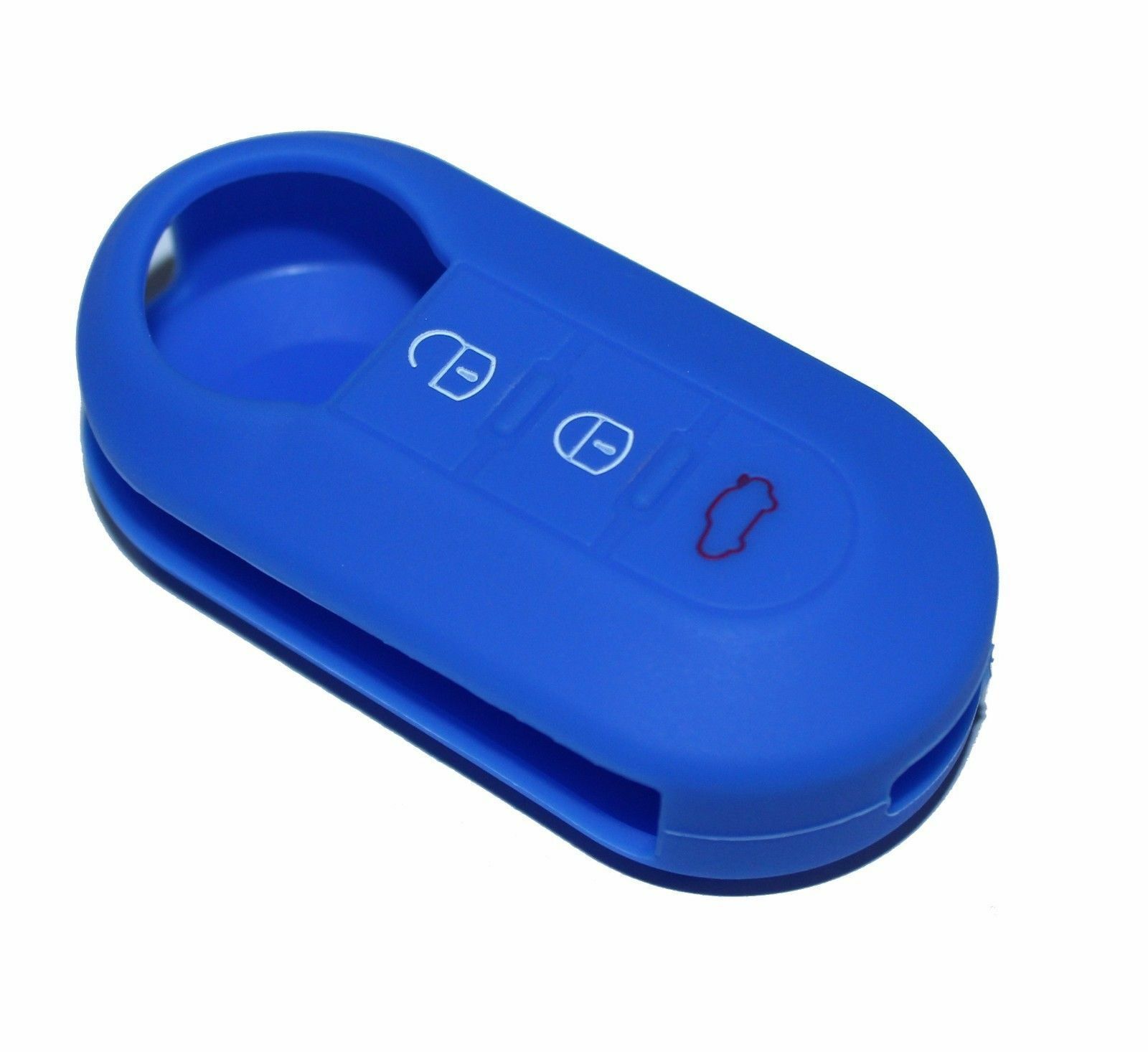 Cover Chiave Guscio Fiat 500 Punto Evo Panda Bravo Telecomando 3 Tasti Blu