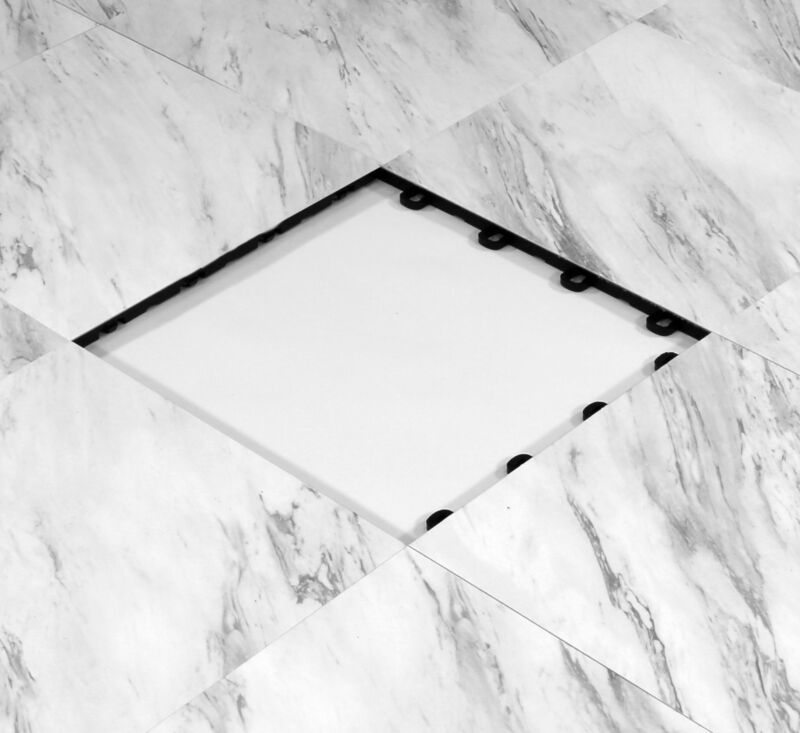 TradeShow Floor Tile White Marble Style - 10