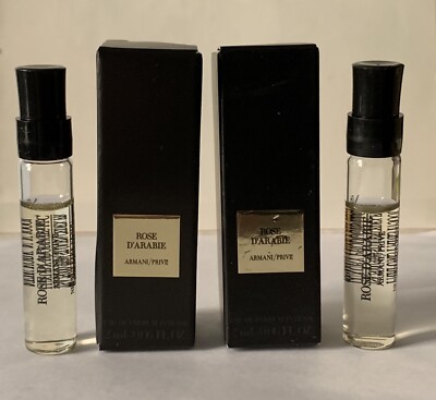 GIORGIO ARMANI PRIVE ROSE D'ARABIE EDP - TWO (2) 2 ML SAMPLES (NEW W/BOX)