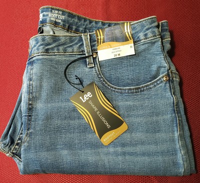 NWT 20 M 40x32 LEE SHAPE ILLUSIONS Slim Fit Bootcut Mid-Rise STRETCH DENIM JEANS
