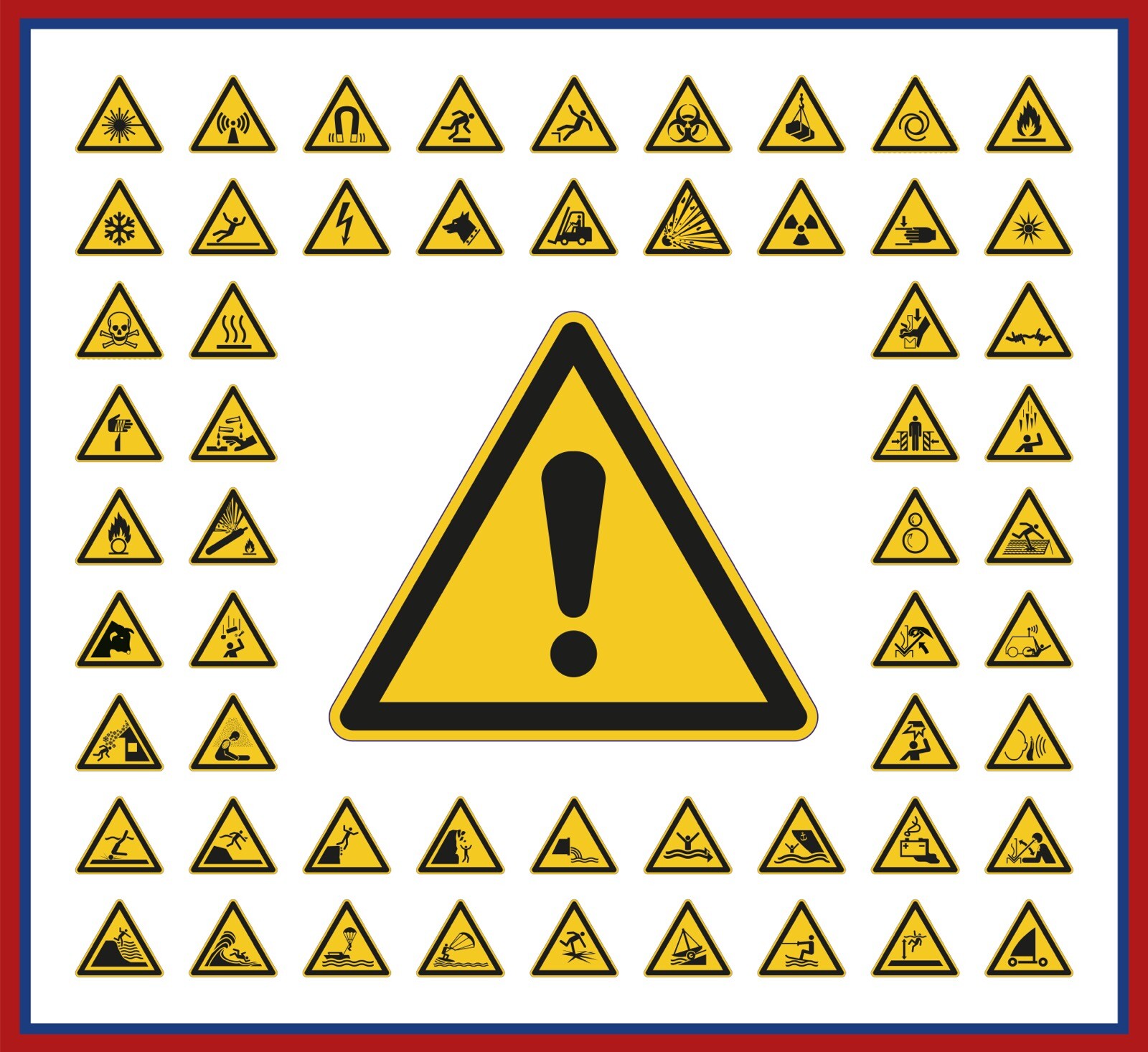 Warnschild 'Steinschlaggefahr' – 30 Cm, Aus Stabilem Kunststoff, Für Innen & Außen
