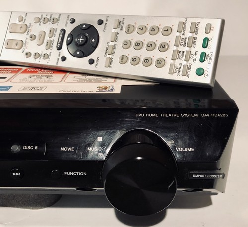 Sony DVD Home Theatre System Receiver 5 Disc Changer DAV-HDX285 w/ Remote