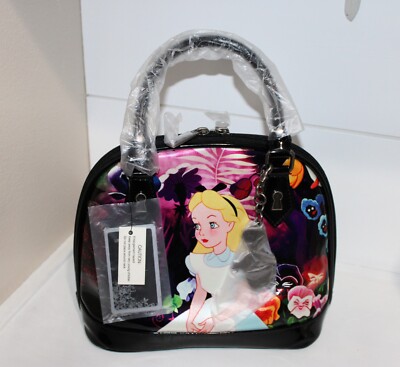 Loungefly Alice in Wonderland Dark Forest Dome Satchel Purse NWT