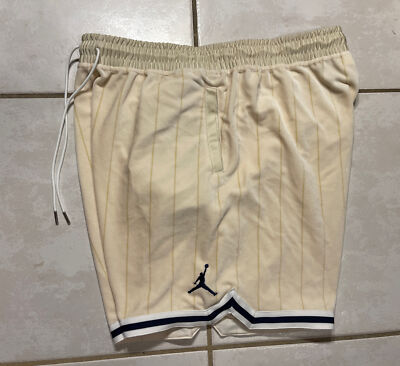 NIKE Air Jordan Remastered Velour Shorts Cream Obsidian CD5745 271 Men 2XL-TALL