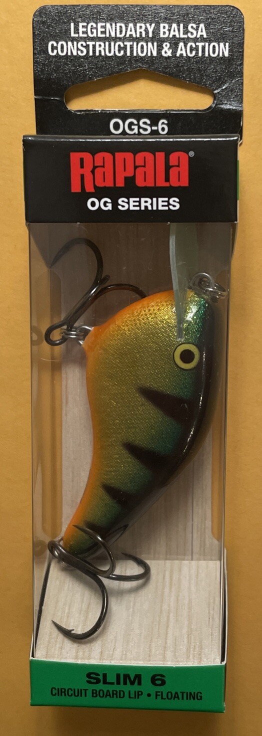 Rapala OG Slim 6 Perch OGS-06 Shad Crankbait Fishing Lure