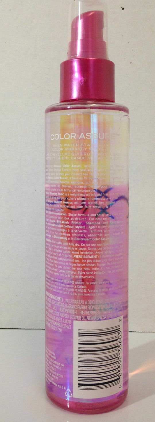Nexxus Color Assure Glossing Tonic Salon Hair Care Sulfate Free Spray (2) 6.1foz