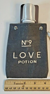 toteable 4 oz canvas flexible foldable flask and shot glass no 9 love potion new