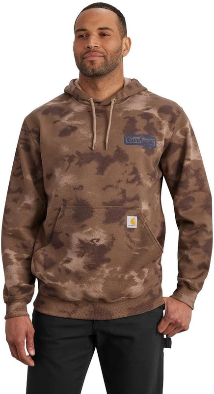 Carhartt Men's Loose Fit Midweight Watercolor Camo Graphic Sweatshirt