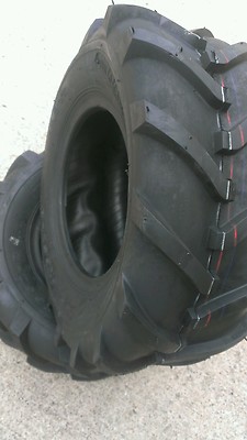2 - 16X6.50-8 4P Deestone Super Lug Tires AND Tubes AG PAIR DS5291 16x6.5-8