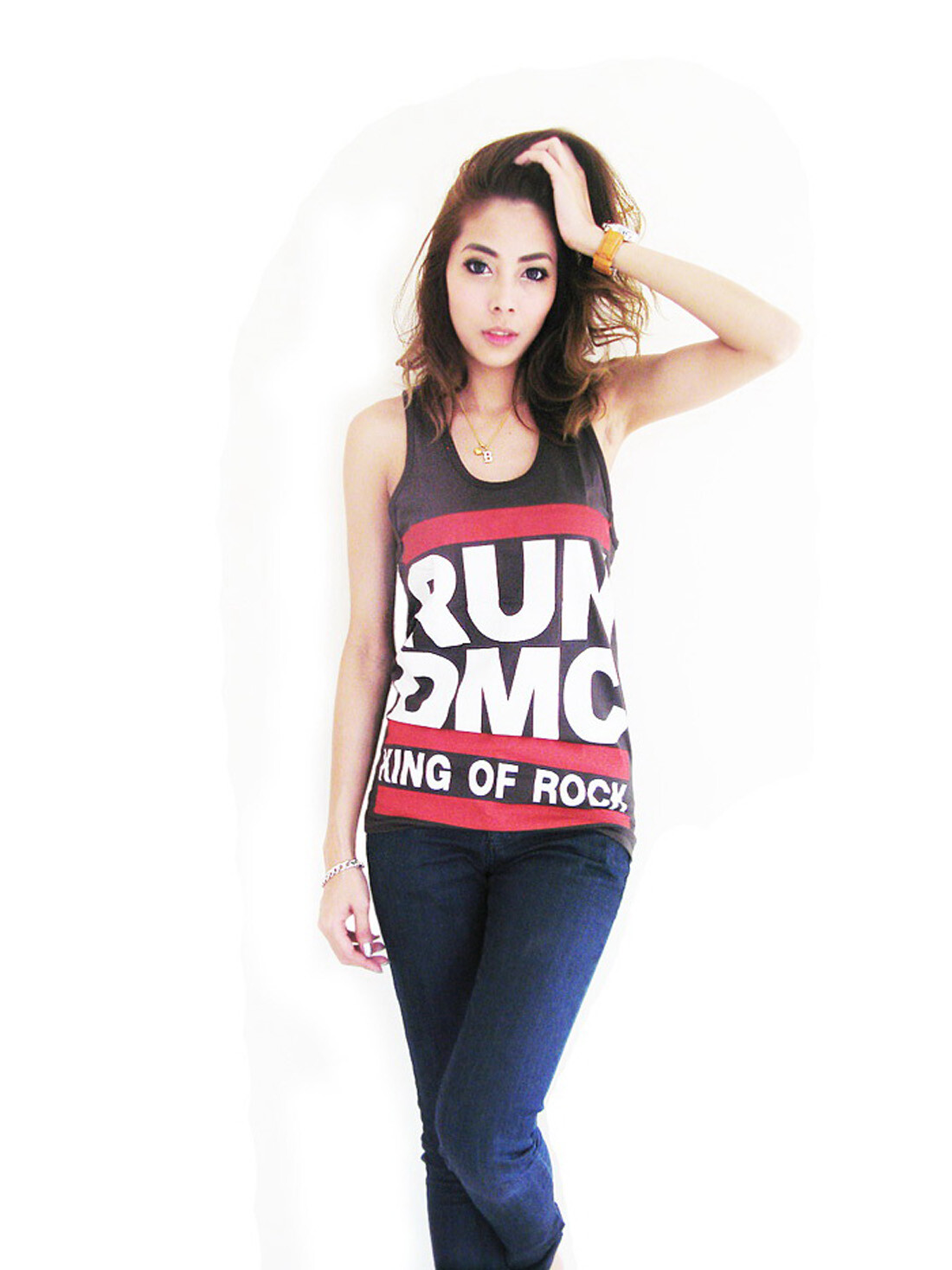 run dmc tank top for women