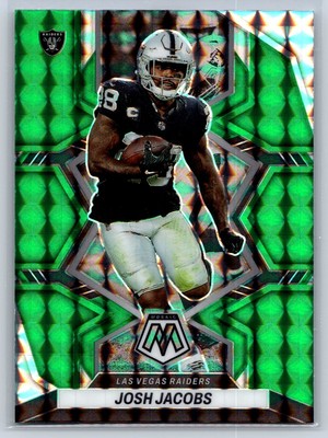2022 Panini Mosaic #116 Josh Jacobs Mosaic Green