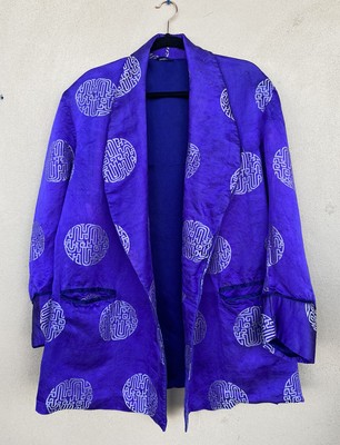satin smoking jacket