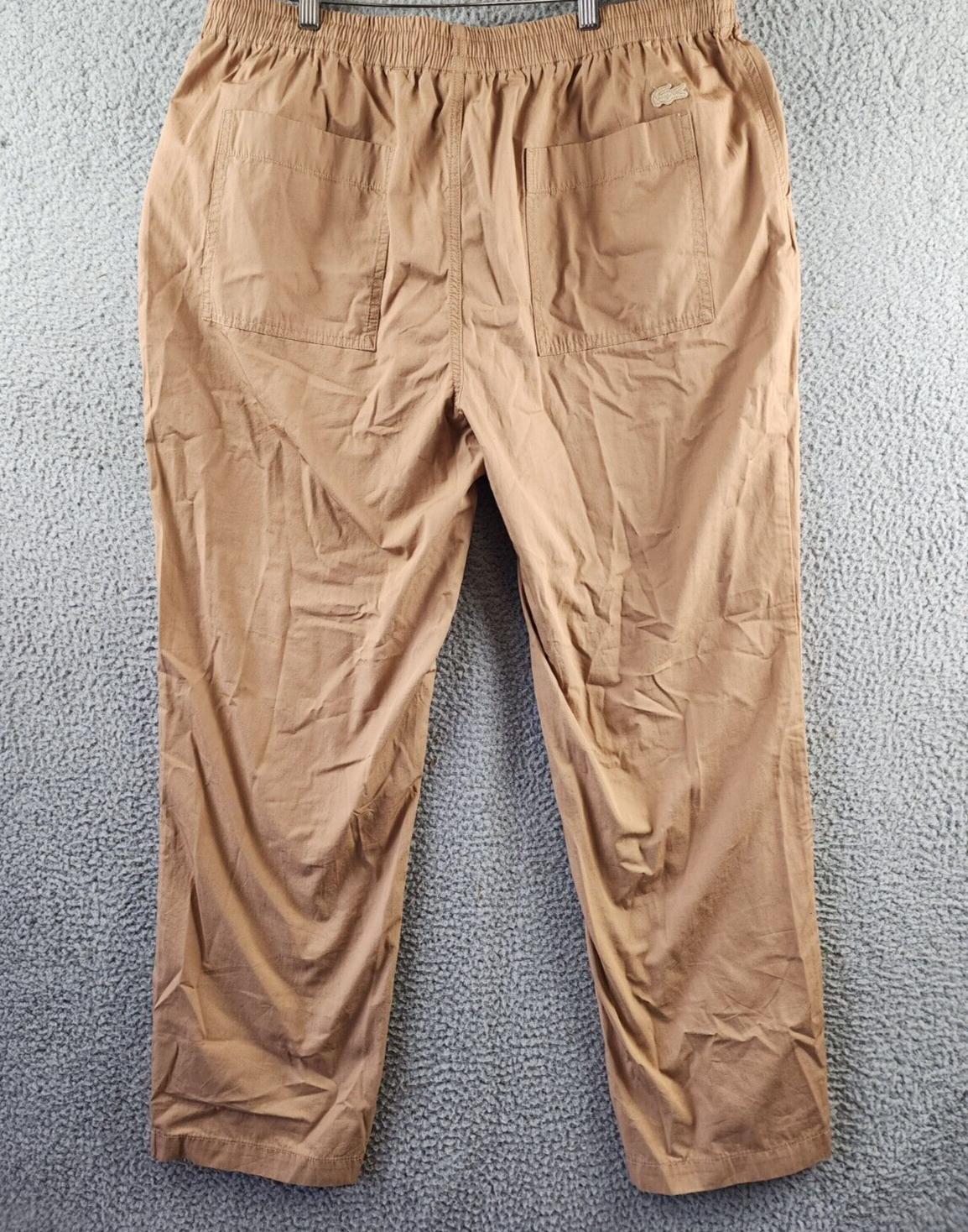 Lacoste Relaxed Fit Track Pants Men's XXL Croissant-Farine Button Zip Closure - Picture 15 of 18