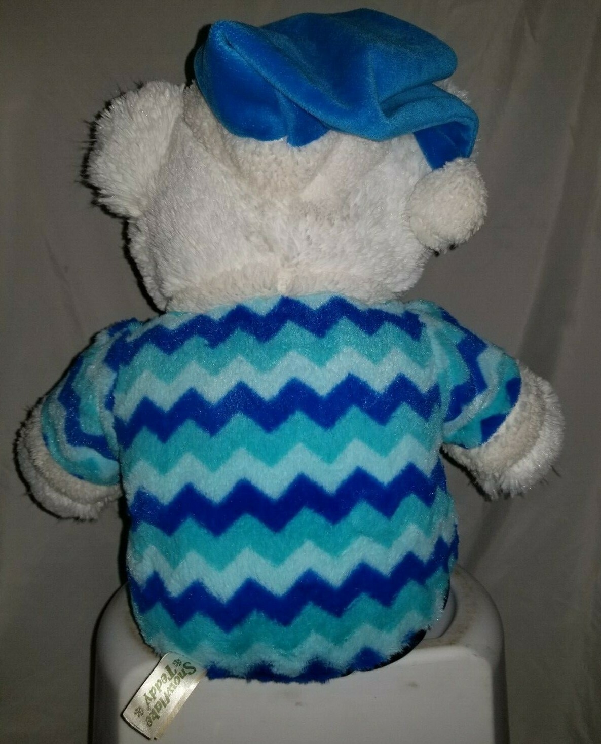 2015 WalMART CHRISTMAS Snowflake TEDDY BEAR White A Boy 20