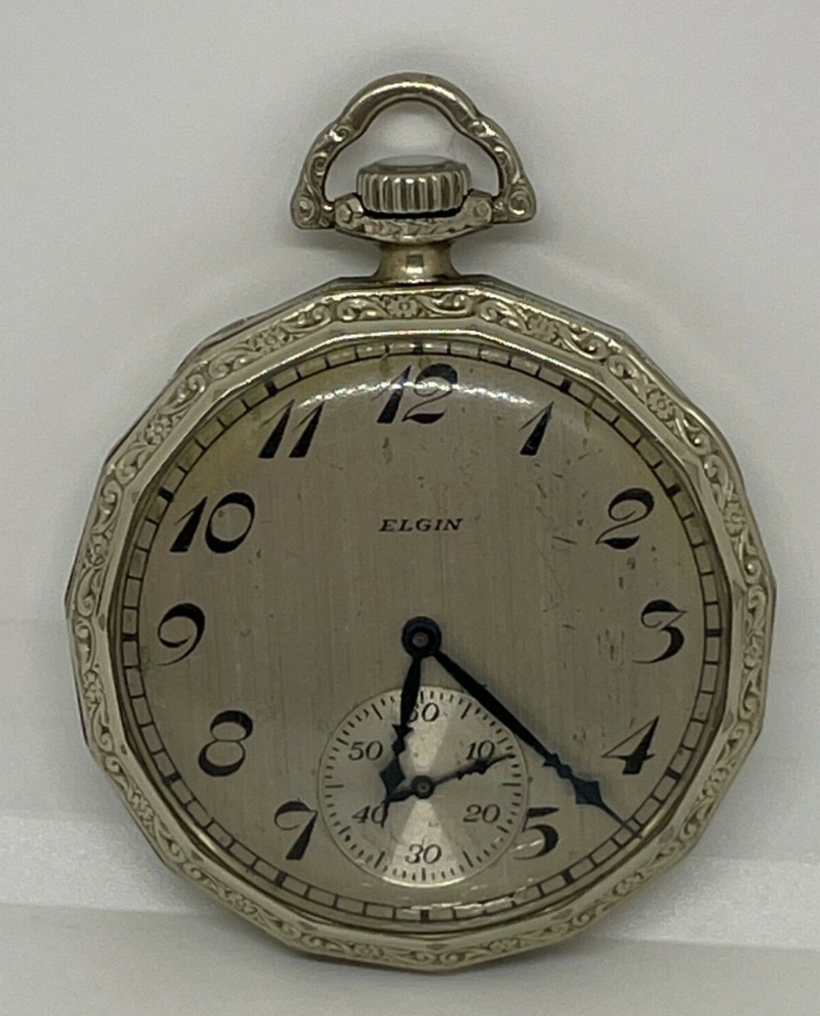 ELGIN POCKET WATCH 1926 7 Jewels 12s Runs / Needs a Service