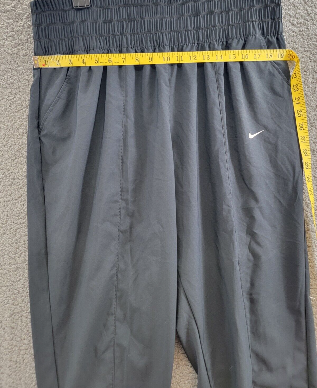 Nike Plus Size Dri-FIT One Ultra High-Waist Pants Women's 1X Black Elastic Waist - Picture 6 of 18