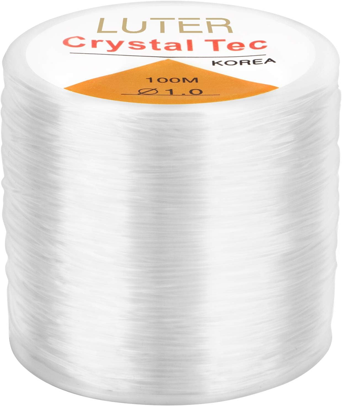 1mm Clear Bead Cord Crystal Elastic Stretchy Bracelet String for Jewelry Making