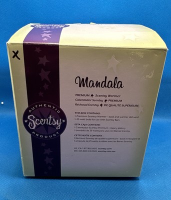 Scentsy MANDALA Ceramic Full Sized Premium Wax Warmer Retired