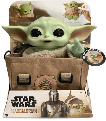 Star Wars The Child Plush Premium Bundle Talking Baby Yoda Mandalorian Bag GROGU