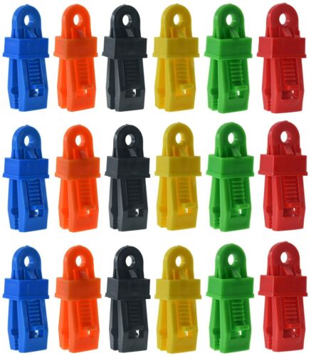 24Pc Tarp Clips Lock Grip Tarp Clamp Tent Fasteners Clips Holder Car Cover Clamp