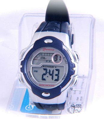 Easy Reading Sport Multi Function Watch 30M Water Resistant Resin Strap