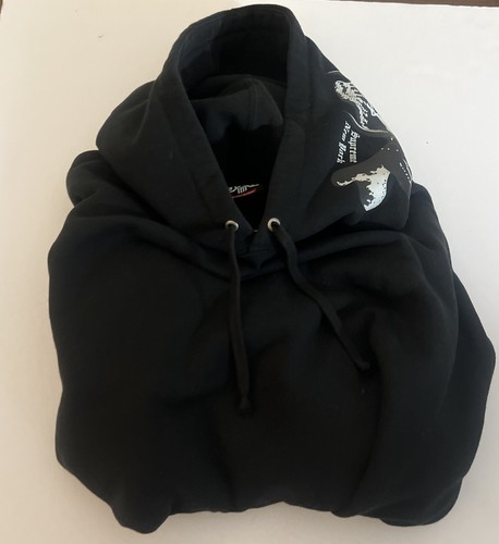 SUPREME/BOUNTY HUNTER HOODED SWEATSHIRT BLACK SIZE LARGE/NEW