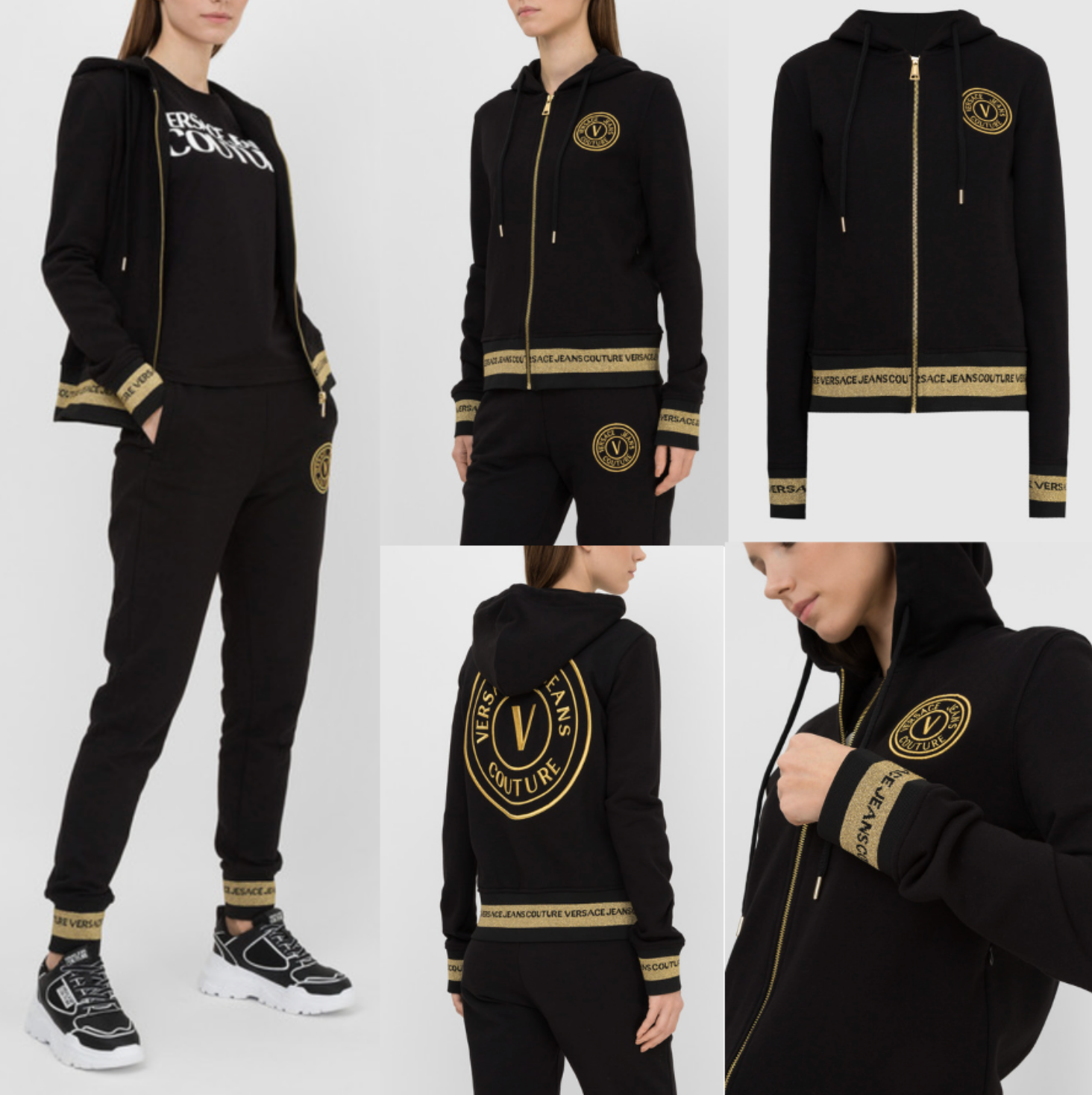 希少【Versace Jeans Couture】ゴールドロゴフーディ $_57.PNG?set_id=880000500F