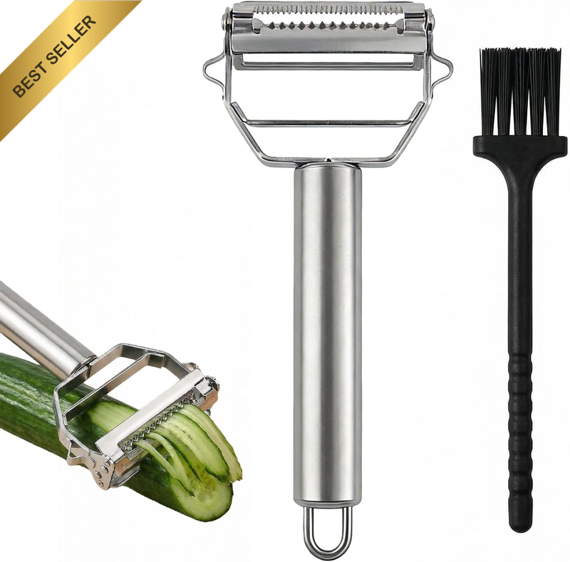 Julienne Peeler Stainless Steel Julienne Slicer with Sharp Blade for Carrot Pota