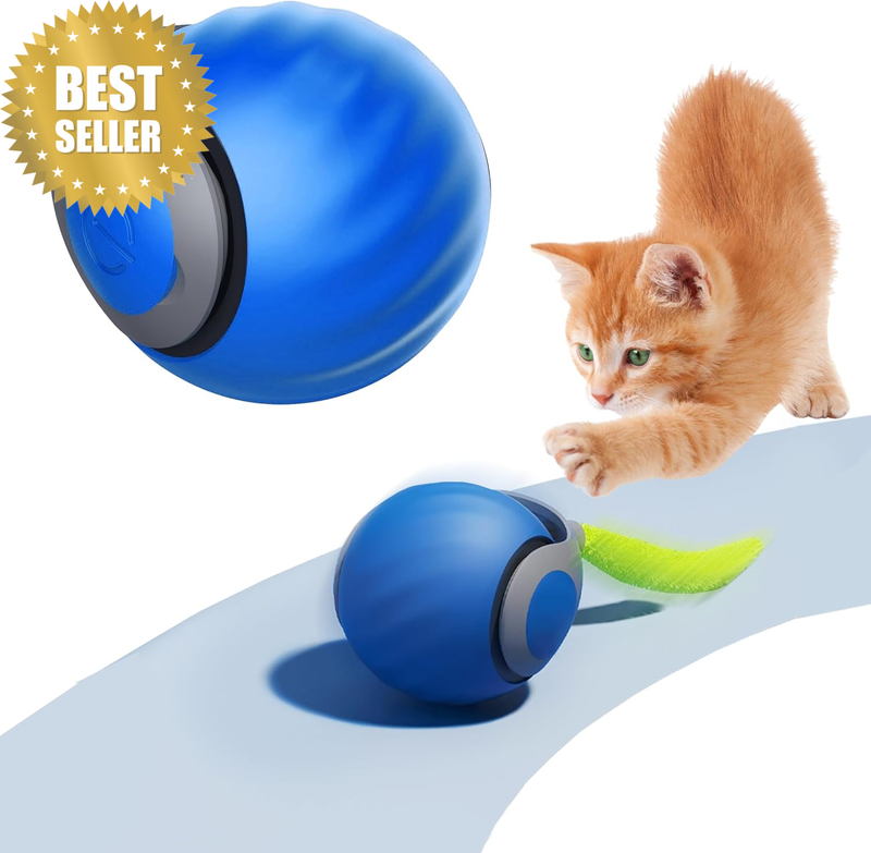 2025 Upgrades Cat Ball Toy with Tail,Interactive Cat Ball for Bored Indoor Cats,