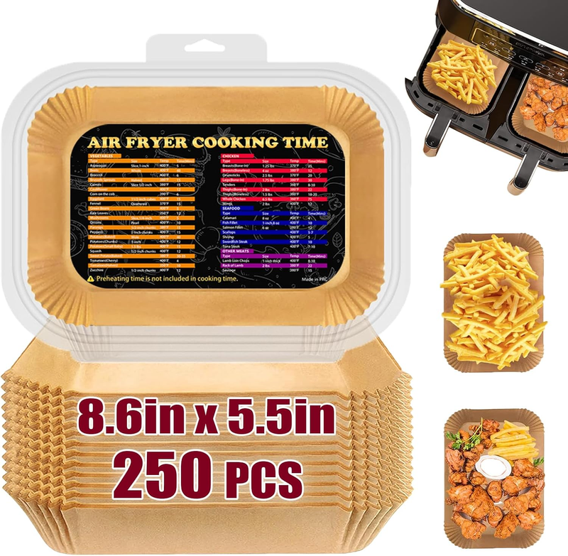 Air Fryer Liners for Ninja DZ550, 250PCS Air Fryer Parchment Paper Liners for Ni