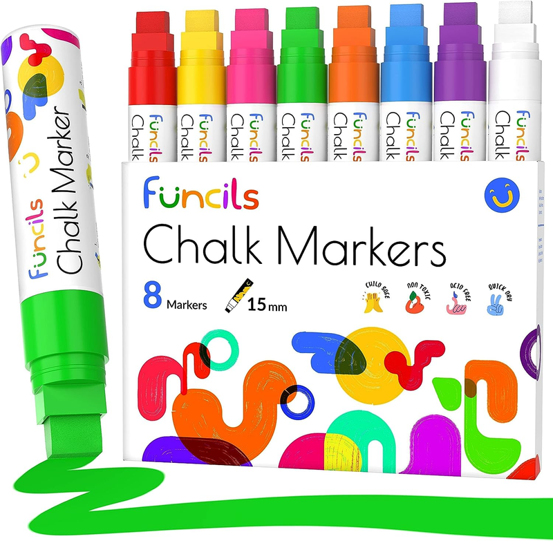 For Cars - 15mm Jumbo Colored Markers - Neon Paint Cha