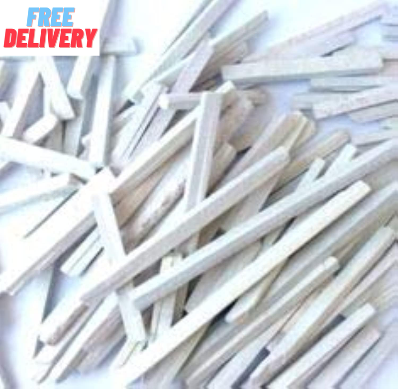 50 Pcs, White Slate Pencils, Cut from Natural Stone
