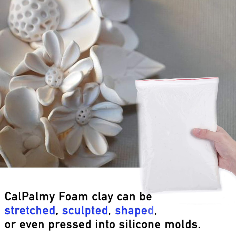1.1lb Moldable Cosplay Foam Clay (White) – High Density and Hiqh Quality for Int