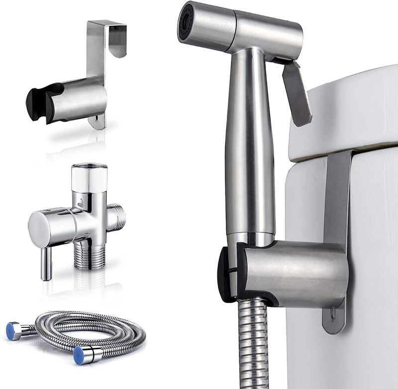 Arofa Handheld Bidet Sprayer for Toilet-Adjustable Water Pressure Control with B