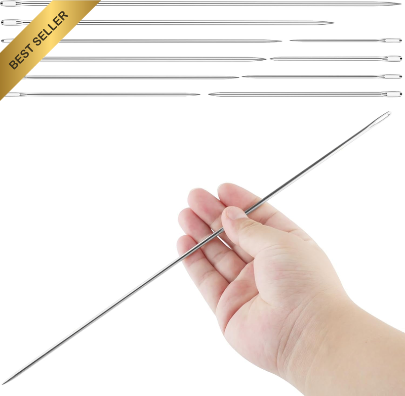 10 Pcs Professional Upholstery Needle, Long Sewing Needles 3
