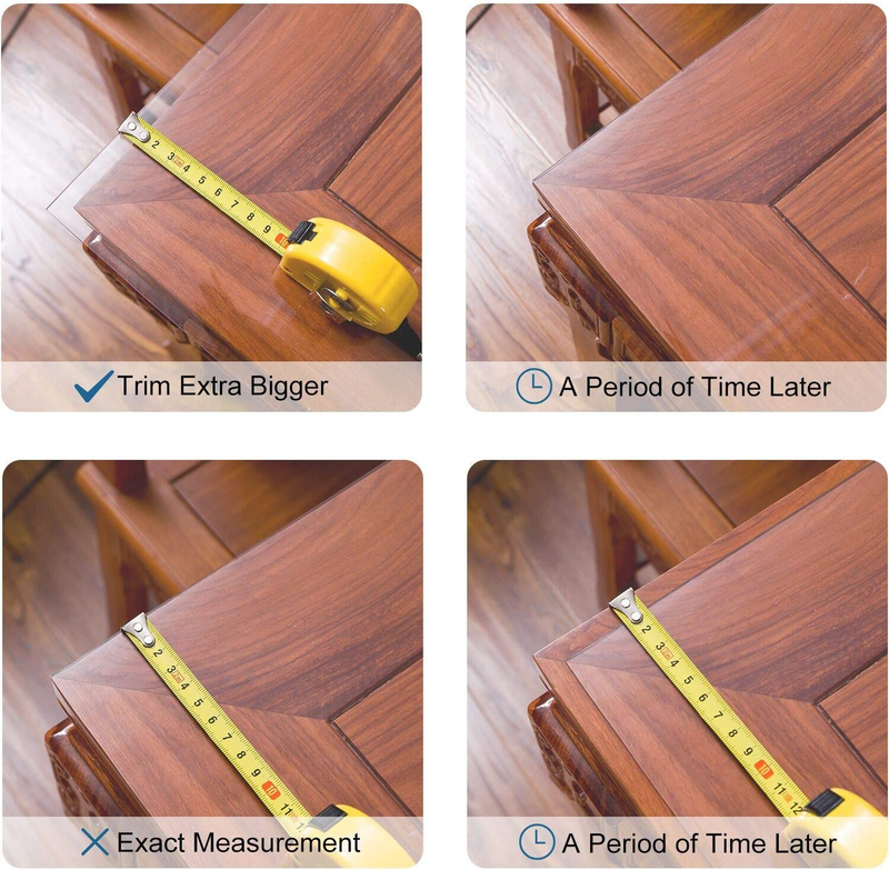 2Mm Thick 36 X 60 Inch Clear Table Cover Protector, Clear Table Protector for Di