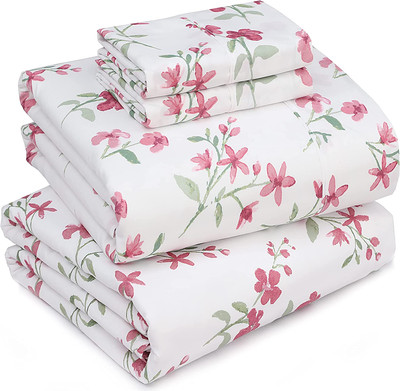 Juego De Sabanas Queen Lujosa Ropa De Cama De Microfibra Suave Y Sedosa 4 Piezas