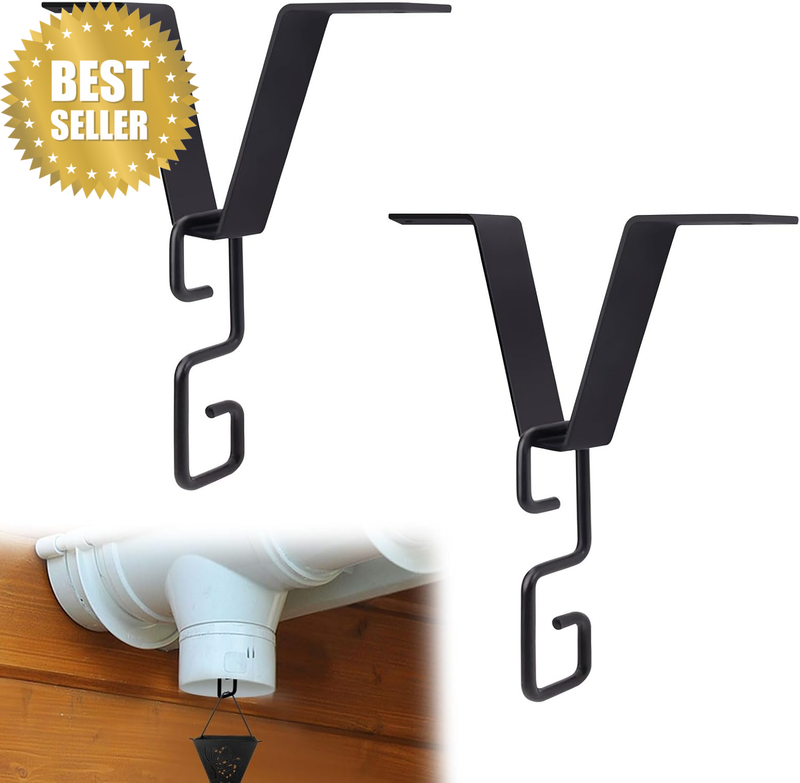 2 Pack V Shaped Rain Chains for Gutters Adapter Clip, Rain Chains for outside Ha