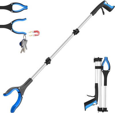 122 cm Greifzange mit Drehkopf | Blau | Schwer erreichbar