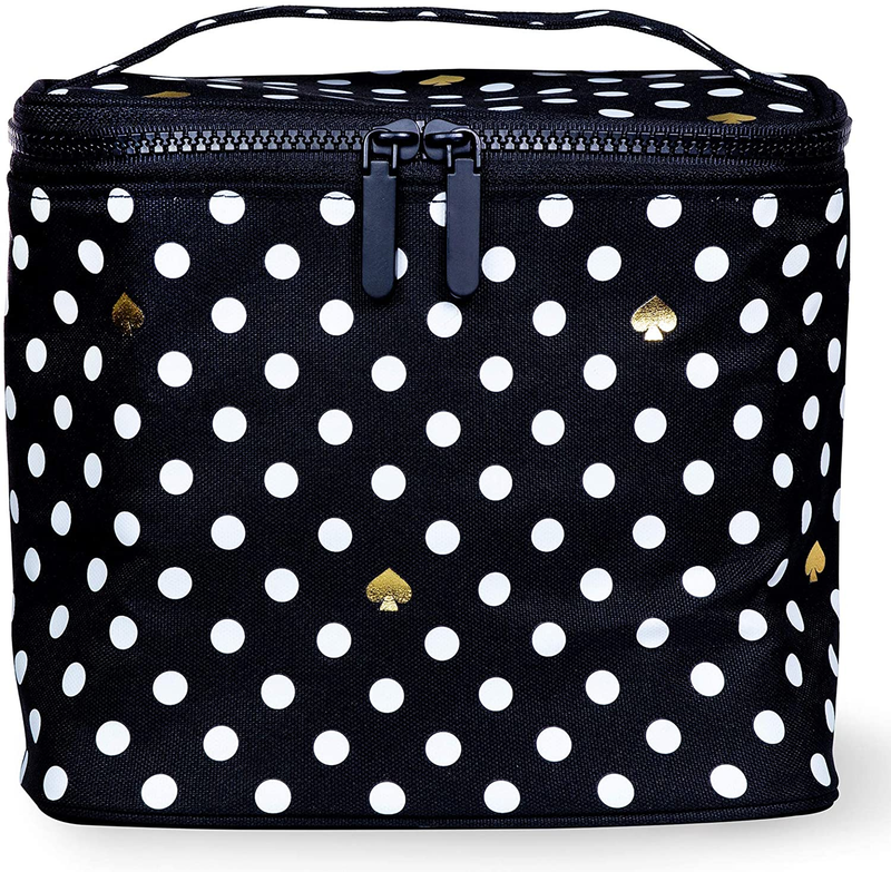 Kate Spade New York Black Insulated Lunch Tote, Small Lunch Cooler, Thermal Bag