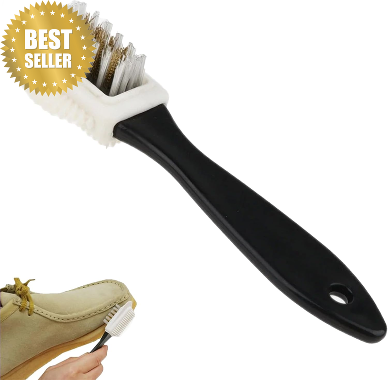 1 Pcs Suede Brush for Shoes,4-Sided Nubuck Shoes Brush,Nubuck and Multifunctiona