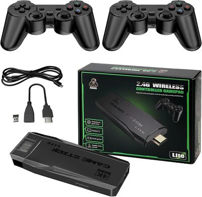 Retro Games Stick 4K Mini Classic Edition Emulator Wireless Controllers