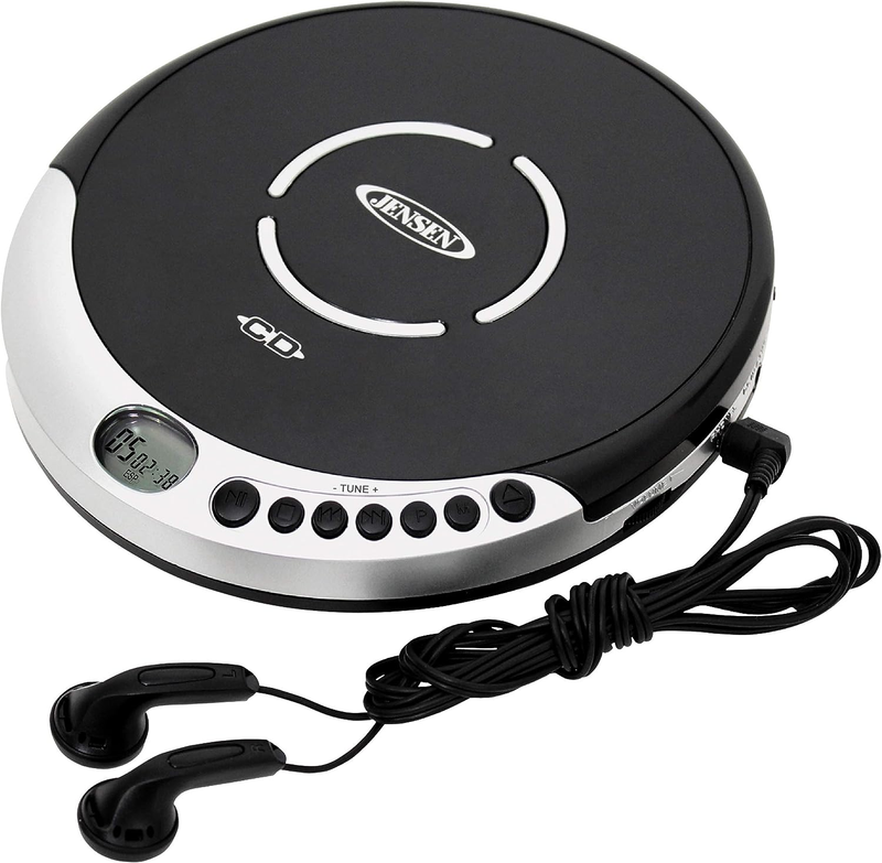 Reproductor de CD Portatil con Refuerzo de Bajos Plata JENCD60R
