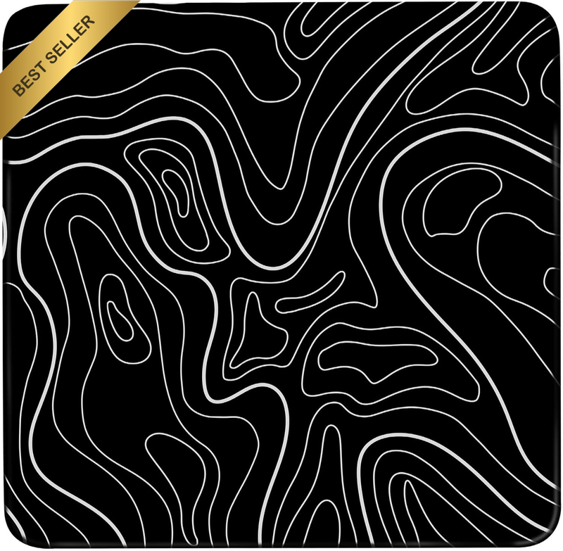 Gaming Mouse Pad, Glass Mouse Mat, Desktop Decoration, Suitable for Fast and Pre