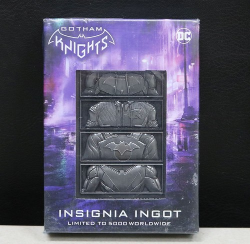 Gotham Knights Insignia Limited Edition Metal Ingot Original Sealed Packaging