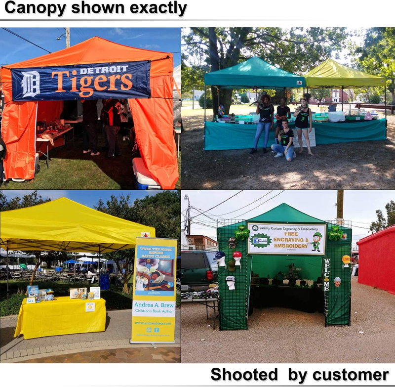 Ez Pop up Canopy Tent with Sidewalls Commercial -Series, White